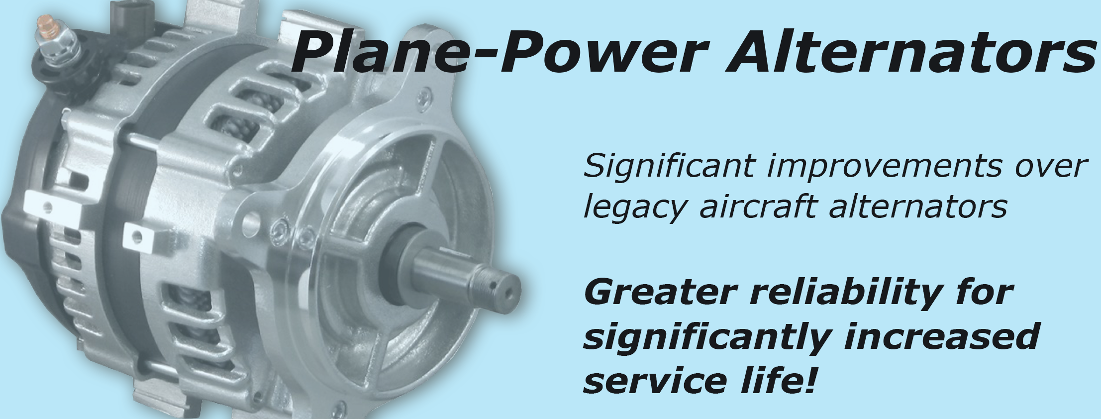 Plane-Power Alternators