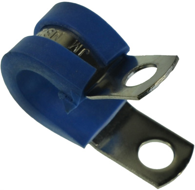 5/16" P Clamps Aircraft TA MFG AS21919WCJ05 Blue Rubber and SS w/#10 hole 8/pk 