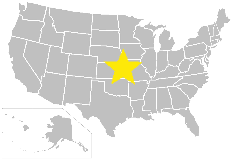 Center of USA
